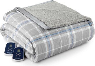 Shavel Micro Flannel Electric Sherpa Blanket, King