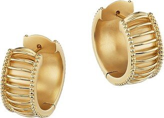 Orly Marcel Rays Caged 18K Yellow Gold Huggie Hoop Earrings