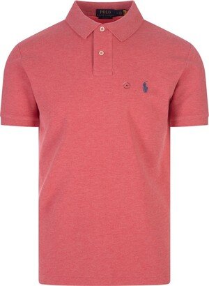 Logo Embroidered Short-Sleeved Polo Shirt-AF