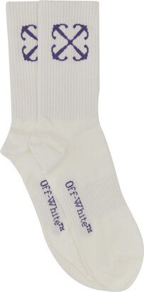 Logo Intarsia Socks-AX