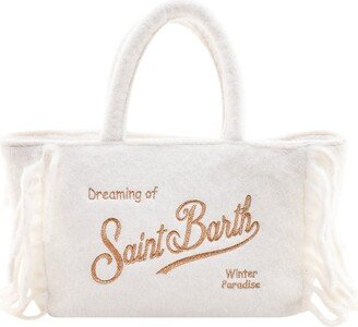 Logo Embroidered Top Handle Bag-AC