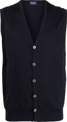 sleeveless V-neck vest