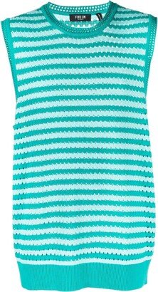 Striped Sleeveless Jumper-AA