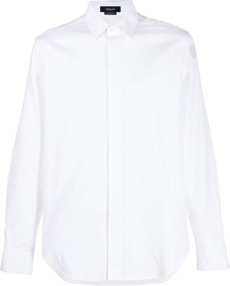 Classic-Collar Cotton Shirt