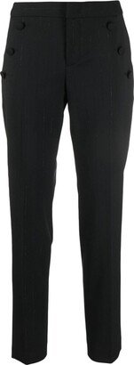 PT Torino Pinstriped-Pattern Slim-Cut Trousers