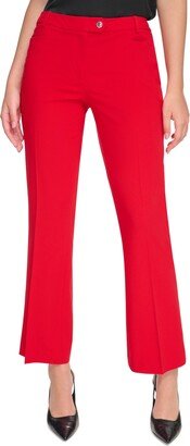 Petite Mid-Rise Straight-Leg Pants