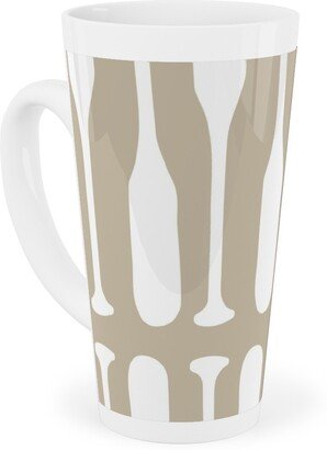 Mugs: Nautical Boat Oars/Paddles - Neutral Beige Tall Latte Mug, 17Oz, Beige