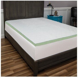 3In Ultimate Cooling Luxury Quilted Memory Foam Bed Topper