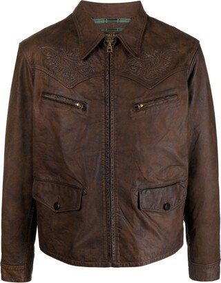 Wheatley leather jacket