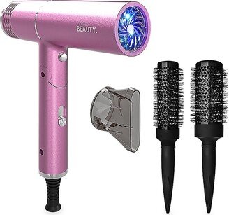 Cortex Beauty AirFold Ionic Foldable Dryer & 2-Piece Blowout Brush Set