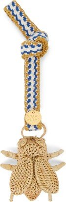 Stelar Bumble Bee Bag Charm - Blue Stripe Jacquard