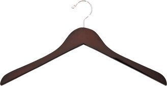 Petite Wooden Shirt Hanger Walnut Pkg/6