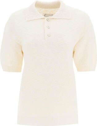 Boucle Knit Polo Shirt