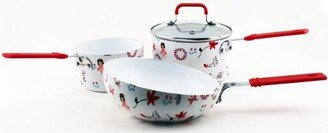 CookNCo 4PC Children's Cookware Set, Girls