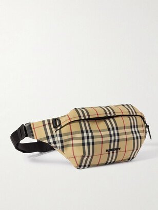 Checked Shell Belt Bag