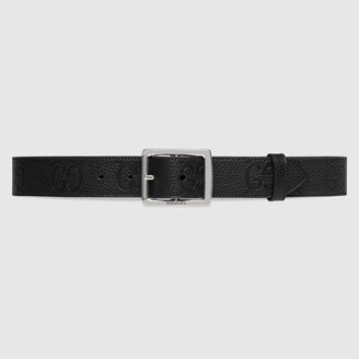 GG rubber-effect leather belt