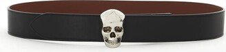 Men's 3D Skull Belt In Black