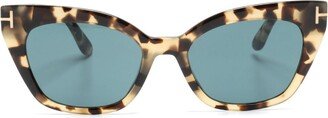 Cat-Eye Frame Tortoiseshell Sunglasses