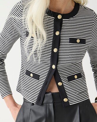 Vintage rib lady jacket in stripe
