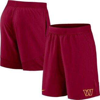 Men's Burgundy Washington Commanders Stretch Woven Shorts