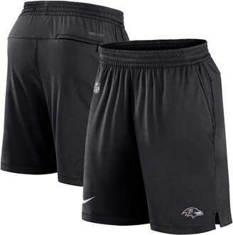 Men's Black Baltimore Ravens Sideline Performance Shorts