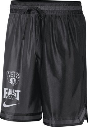 Brooklyn Nets Courtside Men's Dri-FIT NBA Graphic Shorts in Black