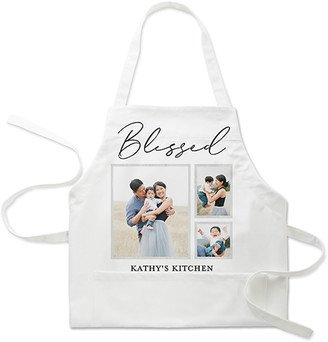 Aprons: Blessed Script Apron, Adult (Onesize), Gray