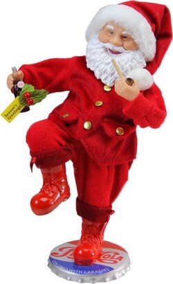 Northlight Santa Claus Standing on Pepsi- Cola Bottle Cap Christmas Figurine, 12