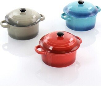 Pembury 3 Piece 9.6 Ounce Stoneware Assorted Casserole Dish Set