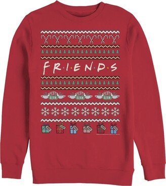 Friends Logo Sweater Mens Pullover Crew Fleece