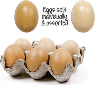 Brown Resin Egg - sold individually - H - 2.00 in. W - 1.75 in. L - 1.75 in.