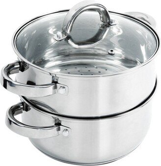 Hali 3 Piece Stainless Steel Steamer Set With Lid