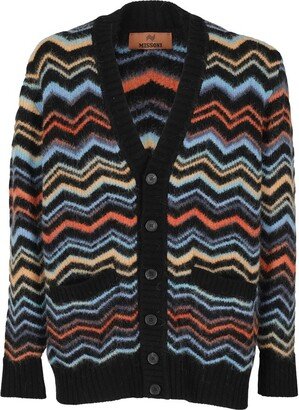 Zigzag Knitted Cardigan