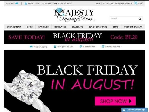 Majesty Diamonds Promo Codes & Coupons
