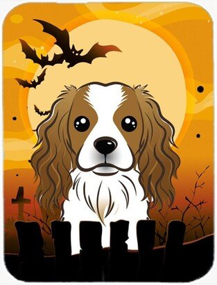 BB1782LCB Halloween Cavalier Spaniel Glass Cutting Board, Large