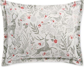 Woodland Flannel Sham, Standard, Created for Macy's