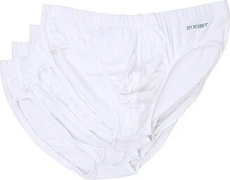 Stretch 4-Pack Bikini Briefs (White) Men's Underwear