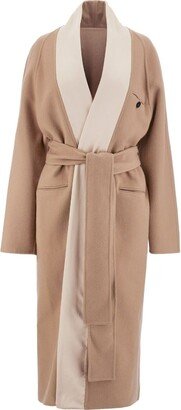 Tied-Waist Wool Coat-AB