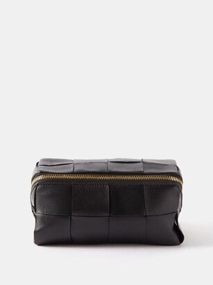 Intrecciato-leather Wash Bag-AA