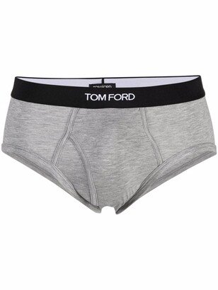 Logo-Waistband Briefs-AC