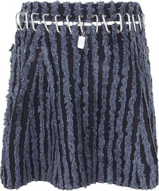 Nosebutter Fringe Mini Skirt