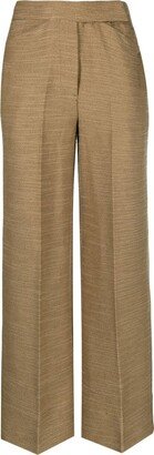 Tailored Straight-Leg Trousers-AM