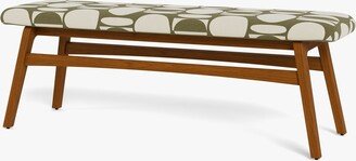 Scandinavian Dining Bench Jonathan Adler Vallauris Olive Green