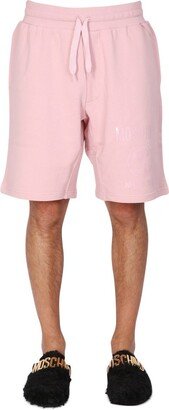 Logo Printed Drawstring Bermuda Shorts-AA