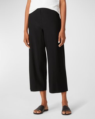 Cropped Washable Stretch Crepe Pants