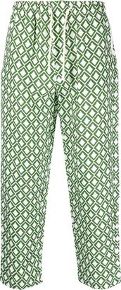Patterned Cropped Trousers