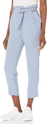 Women's Relaxed Tapered Pant with Tie Belt and Pockets