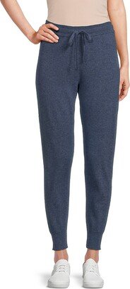 Saks Fifth Avenue Made in Italy Saks Fifth Avenue Women's Heathered Cashmere Joggers-AA