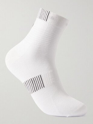 Ultralight Mid Striped Recycled-Mesh Running Socks