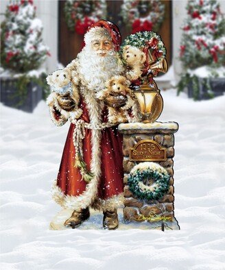 by Dona Gelsinger Silent Night Santa Outdoor Decor